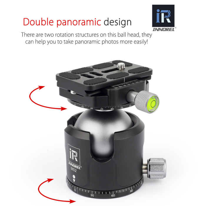 M36/M44/M52 Low Center Gravity Panoramic Ball Head