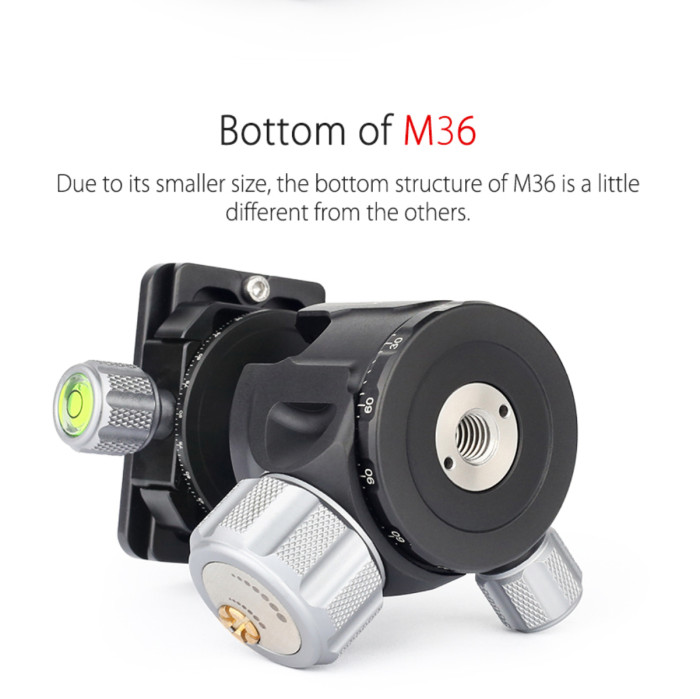 M36/M44/M52 Low Center Gravity Panoramic Ball Head