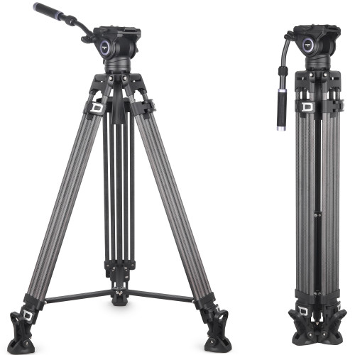 Used VF80C Professional Carbon Fiber Video Tripod