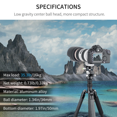 Used Low Profile Tripod Ball Head INNOREL E34/E40