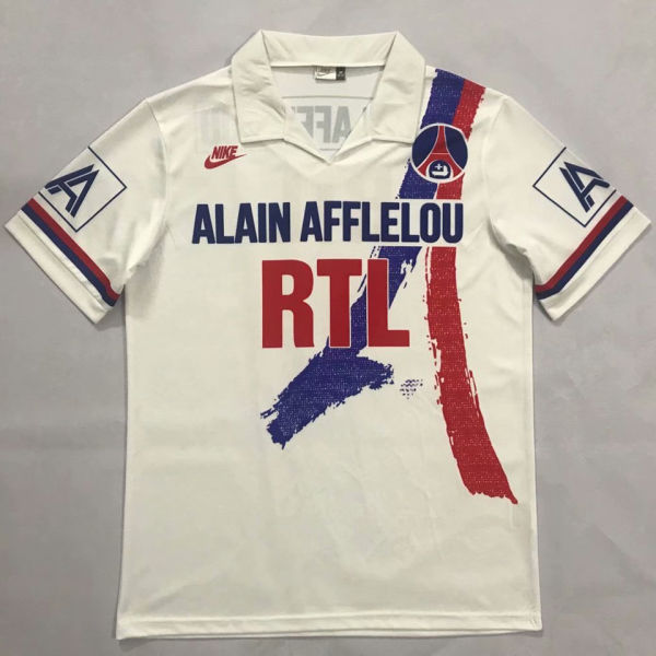 1990-1991 PSG Home Retro Soccer Jersey
