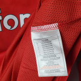 2004/06 M Utd Home Long Sleeve Retro Soccer Jersey