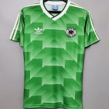 1988 Germany Away Green Retro Soccer Jersey