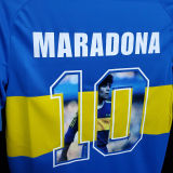 Maradona #10 Boca Home Retro Soccer Jersey 1981 ★★