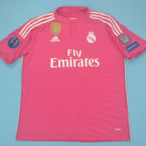 2014-2015 RM Red Retro Long Sleeve Soccer Jersey