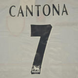 1998/99 M Utd Away White Retro Soccer Jersey