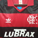 1990 Flamengo Home Retro Soccer Jersey