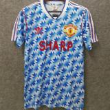 1990-1992 M Utd Away Retro Soccer Jersey