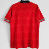 1990 England Away Red Retro Soccer Jersey