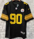 Men's Pittsburgh Steelers WATT # 90 Black NFL Jersey 钢人