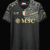 2023/24 Napoli Third Black Fans Jersey 带胸前金章