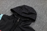 2024 Man City Black Hoody Zipper Jacket Windbreaker