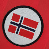 1998/99 Norway Red Retro Soccer Jersey