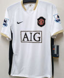 2006/07 M Utd Away White Retro Soccer Jersey