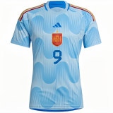 GAVI #9 Spain 1:1 Quality Away Fans Jersey 2022/23 ★★