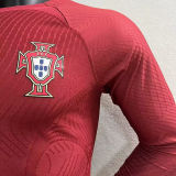 2022/23 Portugal Home Player Version Long Sleeve Jersey 长袖