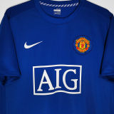 RONALDO #7 2008-09 M Utd Away Retro Jersey 欧冠字体 07/08球+2008世俱杯金章 ★★