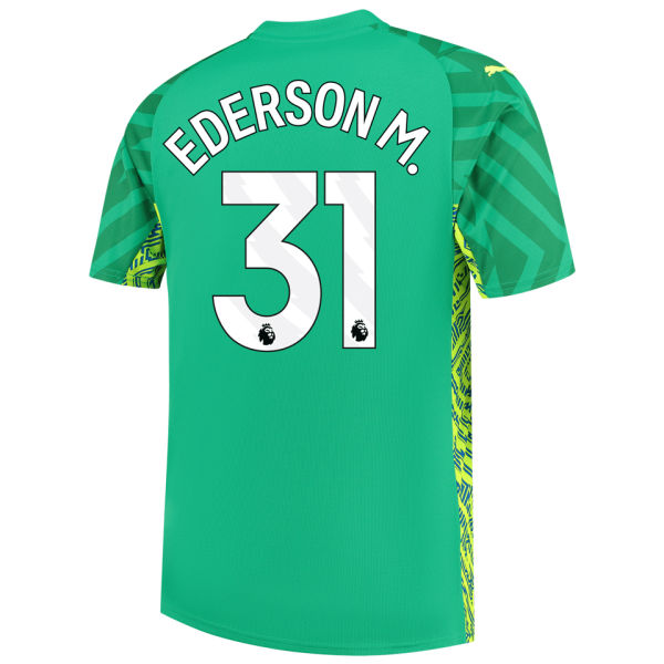 EDERSON M. #31 Man City Goalkeeper Soccer Jersey 2023/24 (League Font) ★★