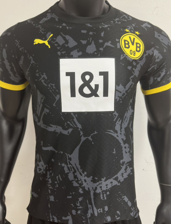 2023/24 BVB Away Black Player Version Jersey