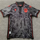 2023/24 Albania Third Black Fans Soccer Jersey 阿尔巴尼亚