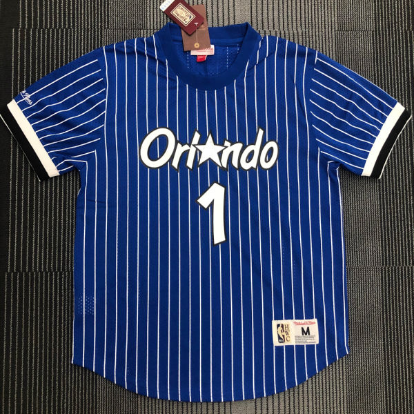 HARDAWAY # 1 MAGIC Blue Mitchell Ness Retro Jerseys
