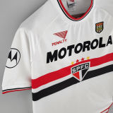 2000 Sao Paulo Home White Retro Soccer Jersey