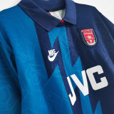 BERGKAMP #10 1995/96 ARS Away Blue Retro Jersey (有背号下英文) ★★