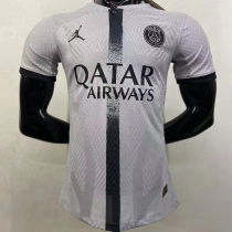 2022/23 PSG Away Grey Player Version Soccer Jersey