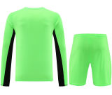 2023/24 M Goalkeeper Green Long Sleeve Soccer Jersey(A Set)