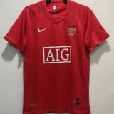 RONALDO #7 2007-08 M Utd Home Red Retro Jersey League Version 联赛版带06/07英超双金章 ★★