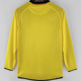 2008/09 BA Away Yellow Long Sleeve Retro Jersey