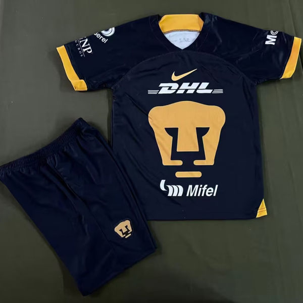 2023/24 Pumas UNAM Black Kids Soccer Jersey