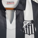 1958 Santos Black White Retro Soccer Jersey