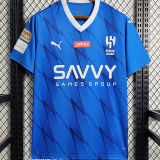 NEYMAR JR #10 Al Hilal SFC Home Blue Fans Jersey 2023/24 利雅得新月 ★★