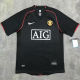 2007-08 M Utd Away Black Retro Soccer Jersey