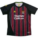2008/09 Man City Away Red Black Retro Jersey