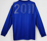 2011 Universidad de Chile Commemorative Edition Blue Long Sleeve Retro Soccer Jersey