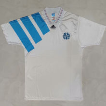 1992/93 Marseille Home White Retro Soccer Jersey