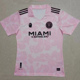2023/24 Inter Miami x APE Pink Fans Jersey 黑色三边