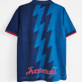 BERGKAMP #10 1995/96 ARS Away Blue Retro Jersey (有背号下英文) ★★