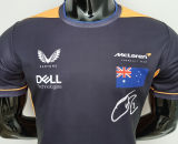 2022 McLaren F1 RICCIARDO 3 Yellow Black Team T-Shirt(迈凯伦)