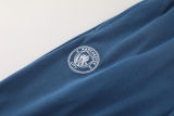 2024 Man City Blue Gray Hoody Zipper Jacket Tracksuit