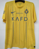 2023/24 Al Nassr Home Yellow Player Version Soccer Jersey