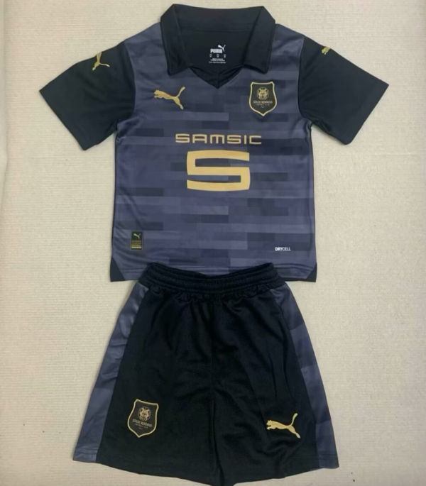 2023/24 Rennais Third Kids Soccer Jersey
