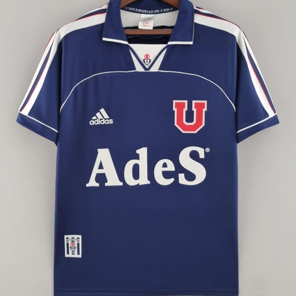 2000/01 Universidad de Chile Home Blue Retro Soccer Jersey