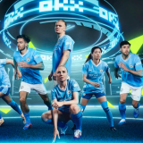 2023/24 Man City 1:1 Quality Home Blue Fans Soccer Jersey