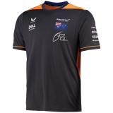 2022 McLaren F1 RICCIARDO 3 Yellow Black Team T-Shirt(迈凯伦)