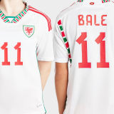BALE #11 Wales Away White Fans Jersey 2022/23 ★★