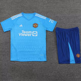 2023/24 M Utd Goalkeeper Blue Fans Soccer Jersey