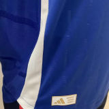 2024 Italy Home Blue Player Version Long Sleeve Jersey